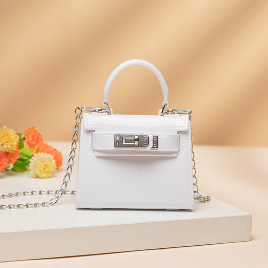 Top-handle mini crossbody bag