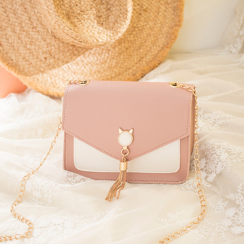 Trendy Cat Lock Envelope clutch