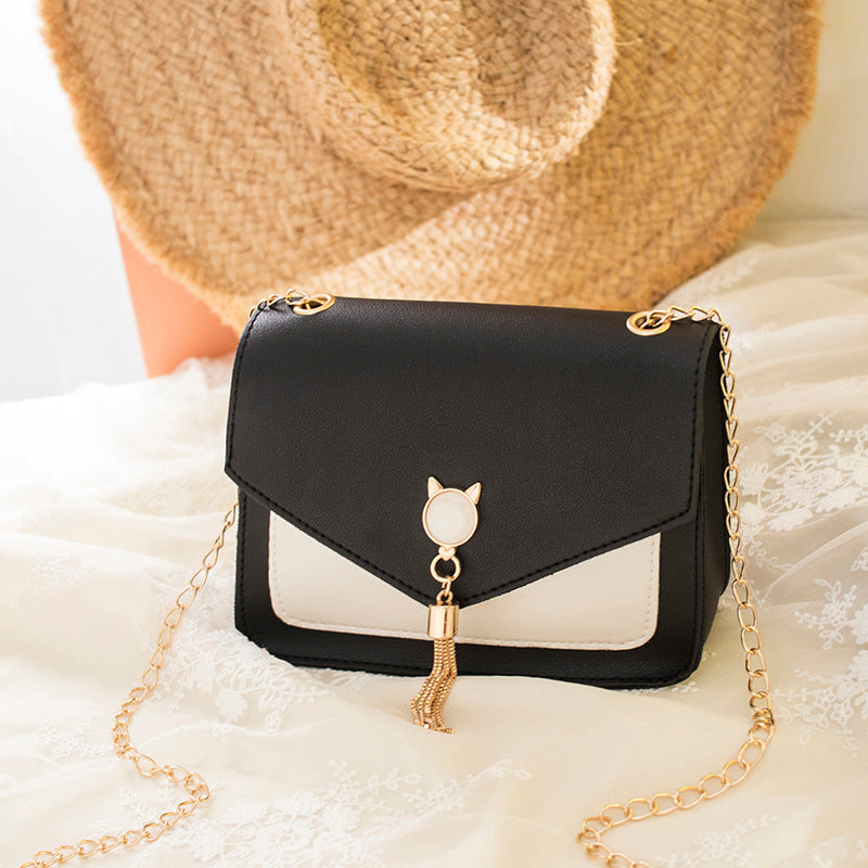 Trendy Cat Lock Envelope clutch