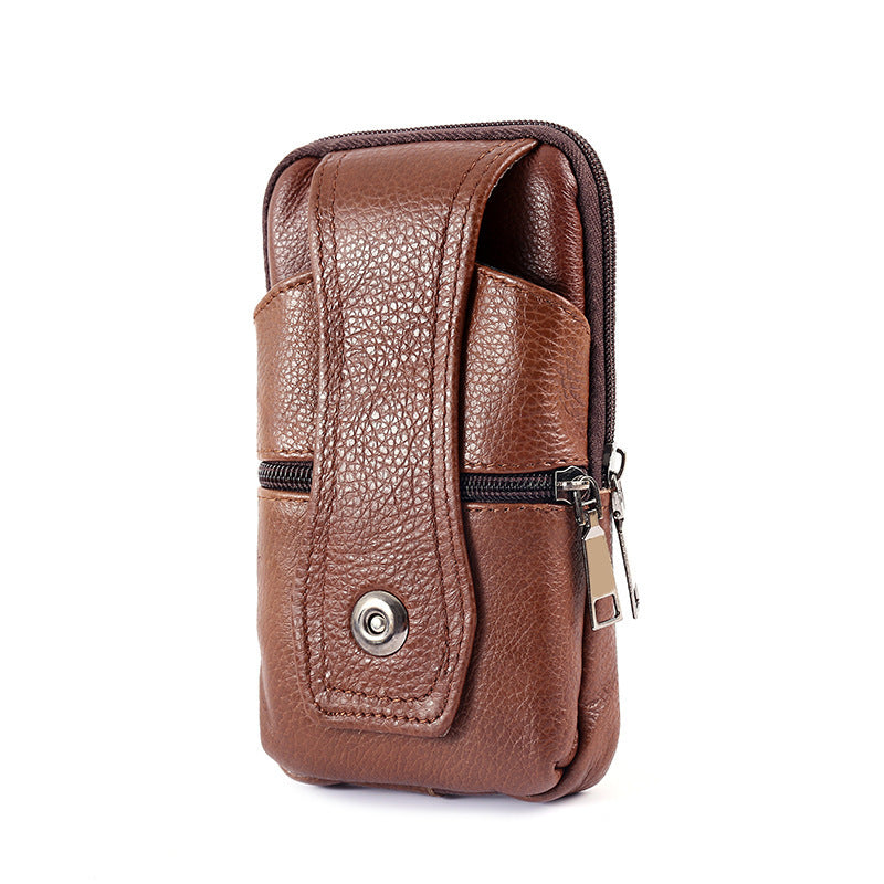 Compact Multi-Pocket Leather Crossbody pouch for Men – Sleek & Functional - Shanvi Treasurz